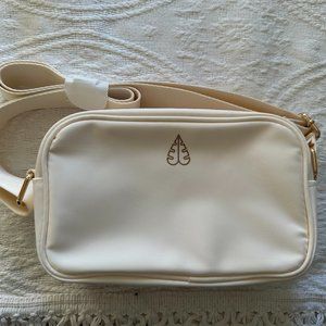 SOLD | Biossance | Nylon Beige Crossbody Bag | NWOT